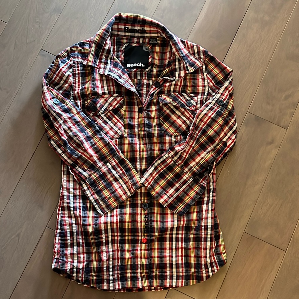 Bench women plaid shirt in XS